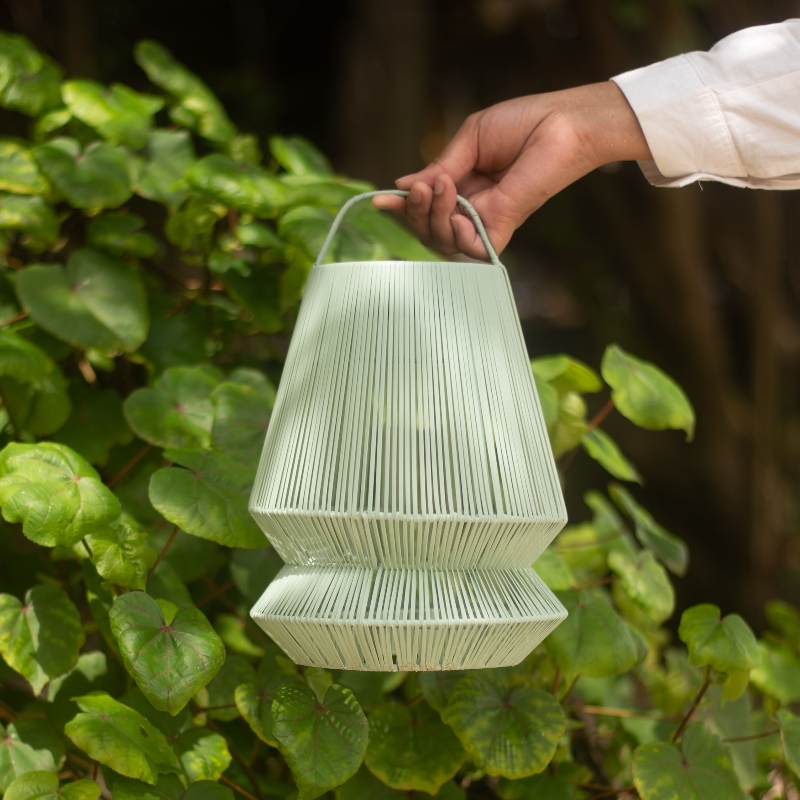 paralume originalhome in fibre naturali intrecciate artigianalmente con tecniche tradizionali